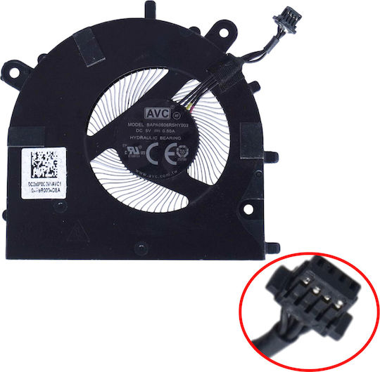 Laptop CPU Cooling Fan for Lenovo Ideapad Slim 7 Pro 14IHU5 82QT0004US 82QT0008US 5F10S13924 5F10S13940 DC28000G0D1 NS65C13-20C14 BAPA0606R5HY003 4pin Code 81355