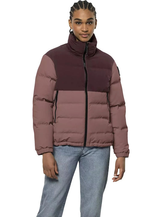 Alex Kurz Damen Puffer Jacke für Winter Braun