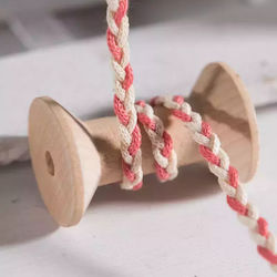 Two-Tone Braid Cord Ecru Coral 4mm X 25m 55613 ...