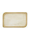 By Bone Serving Platter Rectangular made of Porcelain Beige 36x21cm