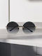 Dasoon Vision Unisex Sunglasses with Gold Metal Frame and Gray Lens