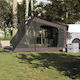 vidaXL Camping Tent Brown for 2 People