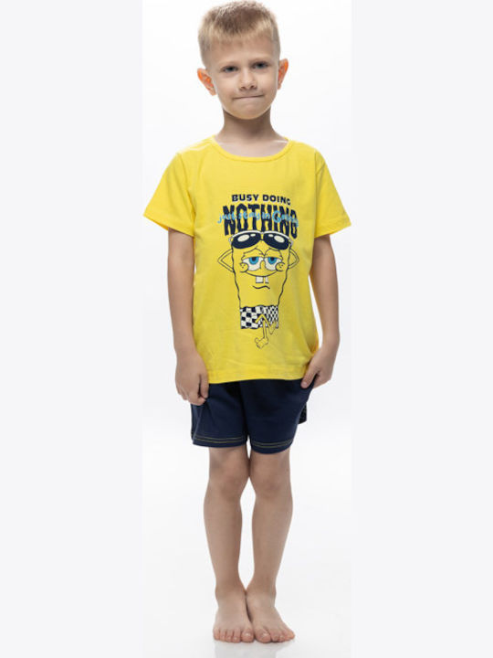 Galaxy Kinder Schlafanzug Sommerlich YELLOW