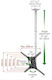 Barkan TV Mount Ceiling up to 45kg