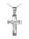 Men's White Gold Cross 9K with the Crucified