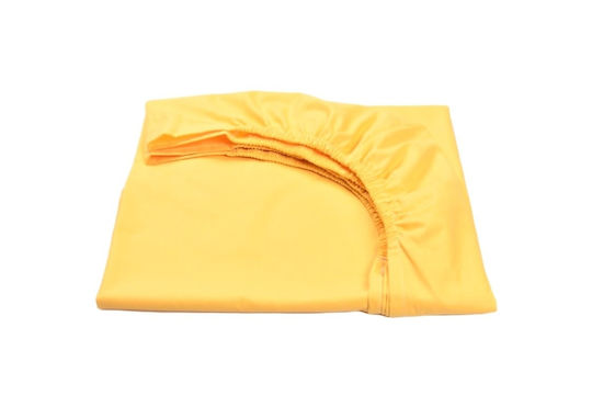 Confort Family Αδιάβροχο Βρεφικό Επίστρωμα Κούνιας Yellow Βαμβακερό με Φάσα 60x120εκ.