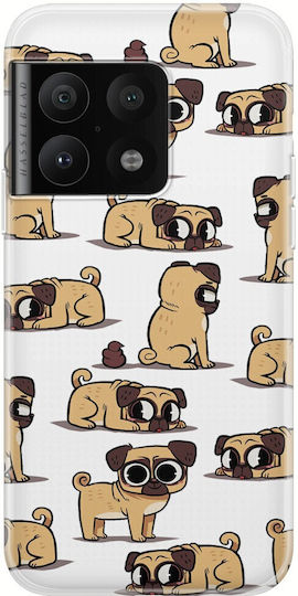 Cute Pugs Oneplus 10 Pro Clear TPU Transparent Silicone