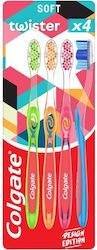 Colgate Twister Οδοντόβουρτσα 1+1 Δώρο Soft Μπλ...
