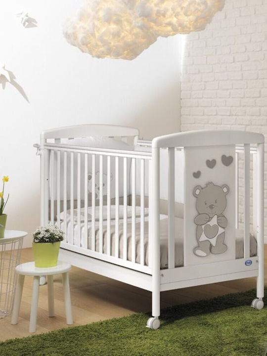 Pali Babybett Weiß für Matratze 64x126cm