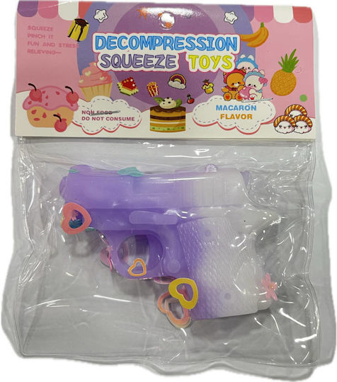 Antistress Pinch Squishy Rhinestone Revolver Purple 7x5.5cm