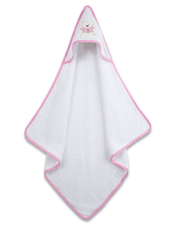 Sunshine Baby Hooded Towel with Hood Balloon 05 Pink 75x75cm