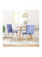 Stühle Speisesaal Blue 2Stück 45x54x86cm