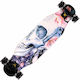 Action One Complete Longboard Half Face 80 X 20 Cm White