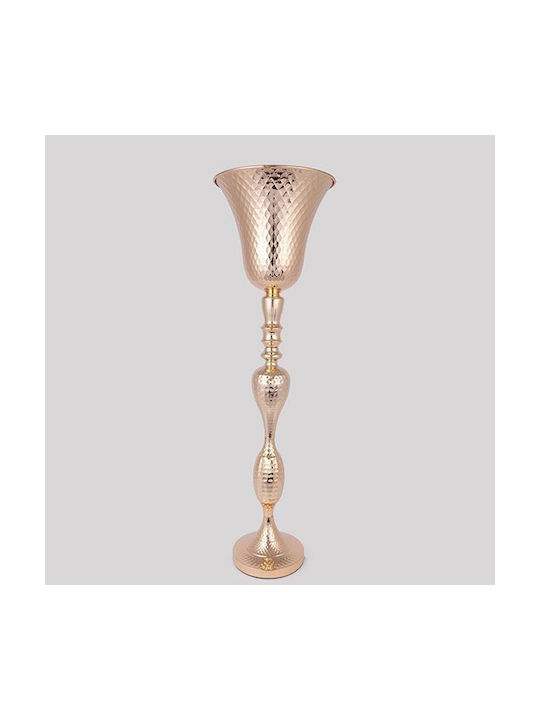 Eurolamp Διακοσμητικό Βάζο Μεταλλικό Χρυσό Y70cm