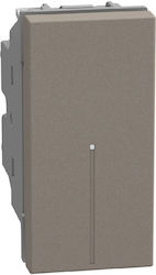 Axial Two-Way Switch 10A 1 Module Stone Light Now