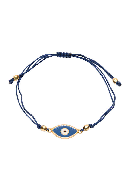 Philio Men's Bracelet with Eye Design Gold Plated Brass