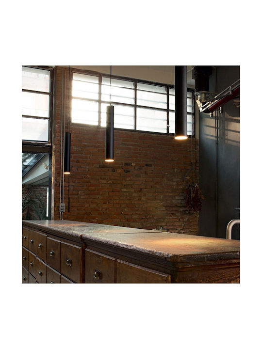 Ideal Lux Look Sp1 Adjustable Pendant Light Silver with Socket GU10 4x4x260cm