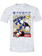 Sonic Hedgehog T-shirt Sonic Comic Γκρι