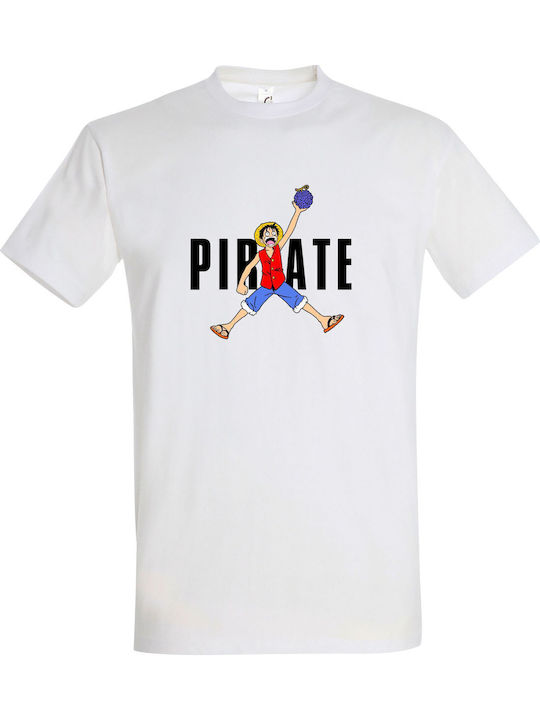kirikoko Kinder-T-Shirt White Air Pirate, One P...