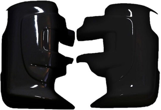Capace Oglindă Stil Batman Idealstore Compatibile Iveco Daily Braț Scurt 2015-2022 Negru Lucios Rezistent la UV Aspect Elegant Instalare Ușoară