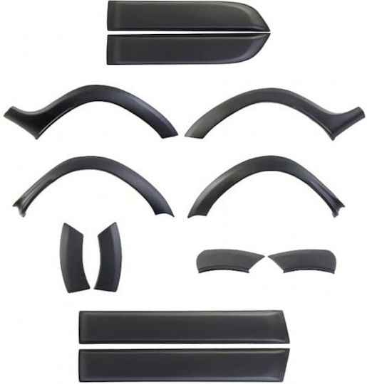 Idealstore Set 12 Protectoare pentru Uși Dacia Duster I 2010-2017 Fabricate din Plastic ABS de Înaltă Calitate Premium
