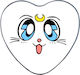 Χειροποίητο Μεταλλικό Alloyed Κουτί Καρδιά Sailor Moon Cat Luna No29 Αγίου Βαλεντίνου 15x14x4.5cm