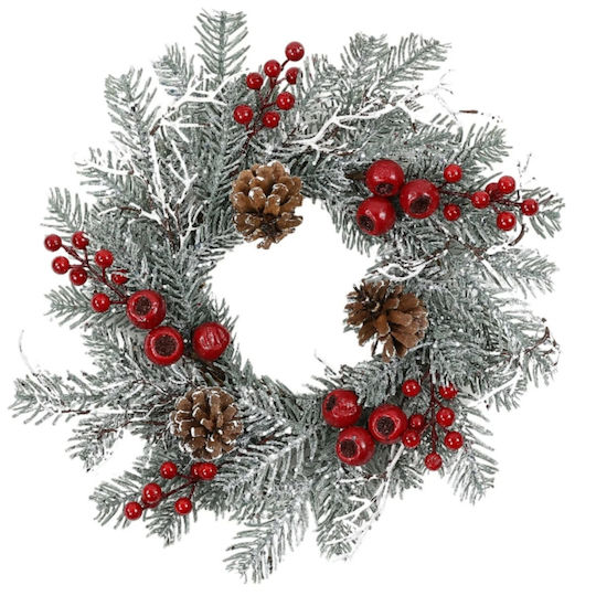 Crăciun Decorativ Coroană de flori cu Diametru 40cm.
