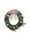 Crăciun Decorativ Coroană de flori cu Diametru 40cm.
