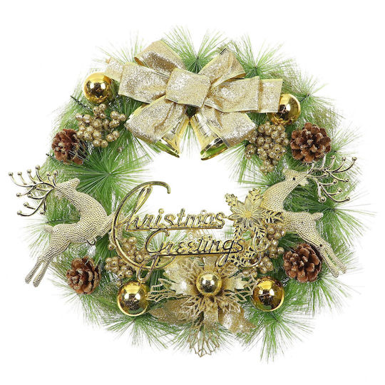 Crăciun Decorativ Plastic Coroană de flori cu Diametru 40cm.