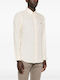 Long-sleeved Linen Shirt Beige