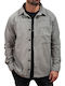 Μακρυμάνικo Κοτλέ Overshirt σε Κανονική Γραμμή Grey