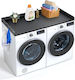 Vevor Washer Dryer Countertop 54" X 27" Wooden Washer Dryer Top Black