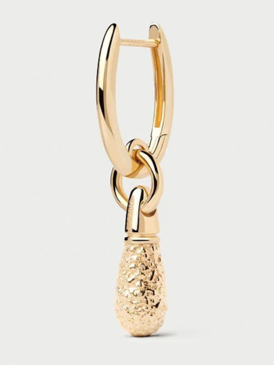 P D Paola Single Earring Gold Plated