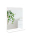 HomCom Badezimmerspiegel aus MDF mit Regal 50x12cm Weiß