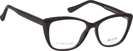 Valerio Pl 1154/f Blk Дамска Пластмасова Рамка за Очила Черна