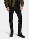 Cool Guy Men's Jeans Pants Elastic with Slim Fit Black