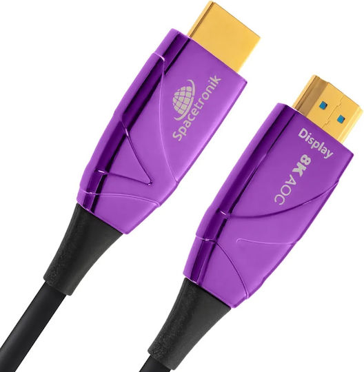 Spacetronik HDMI 2.1 Ultra High Speed 48Gbps 4K 120Hz HDR VRR Kabel HDMI-Stecker - HDMI-Stecker 40m Schwarz