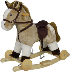 Chipolino Schaukelspielzeug Pferd für 18++ Monate mit Geräuschen & Rädern für ein Gewicht bis zu 50kg Beige Chipolino Schaukelspielzeug Pferd für 18++ Monate mit Geräuschen & Rädern für ein Gewicht bis zu 50kg Beige