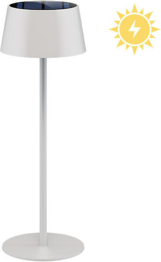 Dekorative Lampe Realpower LED-Solar Tischlampe Dimmbar Batterie Weiß
