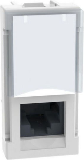 RJ45 Buchse Cat6a UTP 1-fach Weiß Light Now