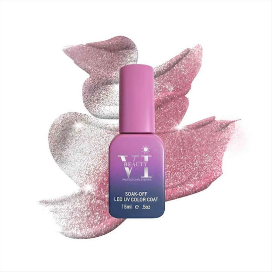 Ημιμόνιμο Βερνίκι Νυχιών Vi Beauty 08 Crystal Cat Eye 15ml