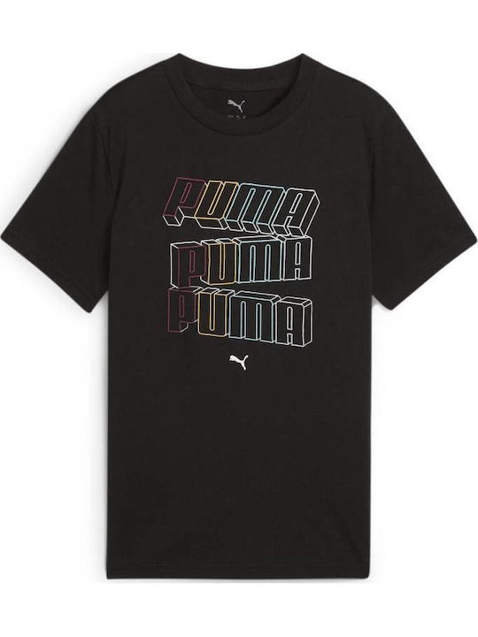 Παιδικό T-shirt Black Logo