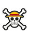 One Piece Jolly Roger Kissen 33 cm