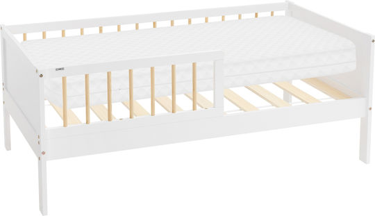 Παιδικό Κρεβάτι Μονό Λευκό για Στρώμα 70x140cm