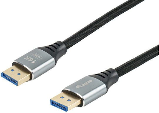 Equip Cable DisplayPort male - DisplayPort male 2.1m Μαύρο (119282)