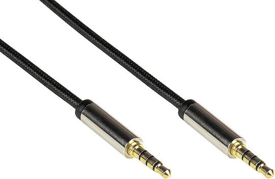Python Καλώδιο 3,5 мм мъжки - 3,5 мм мъжки Черен 3м (GC-M0230)
