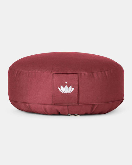 Lotuscrafts Meditationskissen Lotus Bordeaux Maße 31 × 10 cm