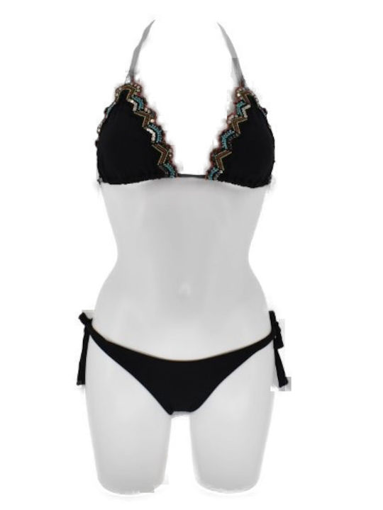 Valery Vain Bikini-Set Schwarz
