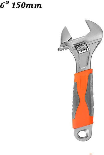 French Wrench with Adjustable Opening 6mm and Anti-Slip Handle 150mm