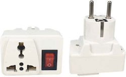 Plug On Αντάπτορας Πρίζας από Universal σε Universal Plug On Αντάπτορας Πρίζας από Universal σε Universal